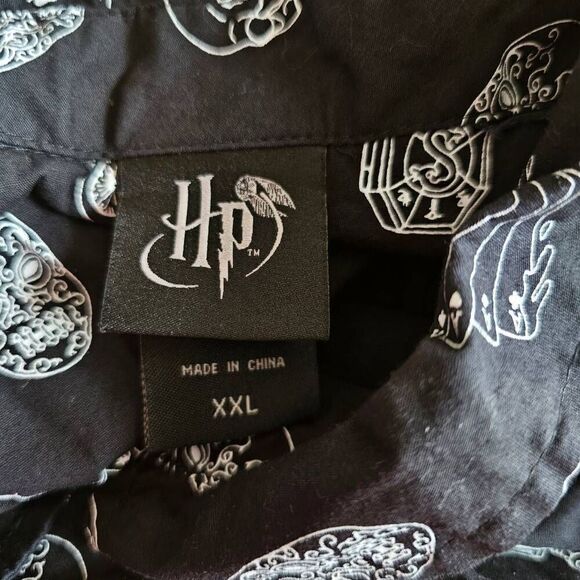Hot topic Harry potter Sz XXL knockturn Alley icon long sleeve button up shirt - Picture 8 of 9